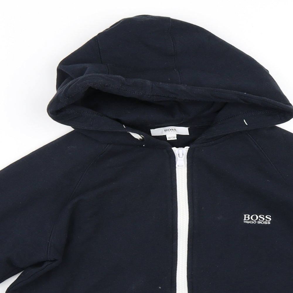 HUGO BOSS Boys Blue   Full Zip Hoodie Size 10 Years