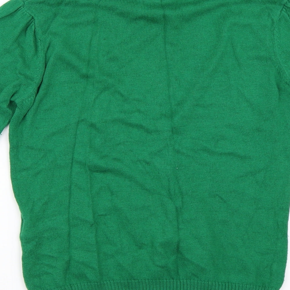 H&M Womens Green   Pullover Jumper Size 34