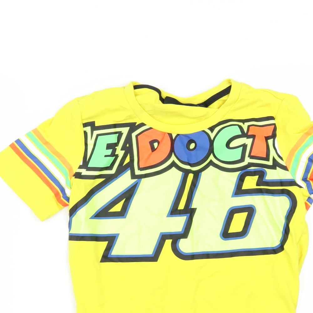 Valentino Rossi Mens Yellow    T-Shirt Size XS