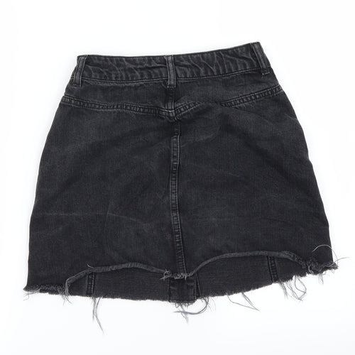 Topshop Womens Black   A-Line Skirt Size 8