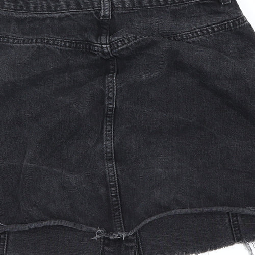 Topshop Womens Black   A-Line Skirt Size 8
