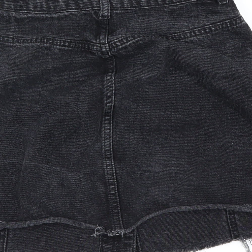 Topshop Womens Black   A-Line Skirt Size 8