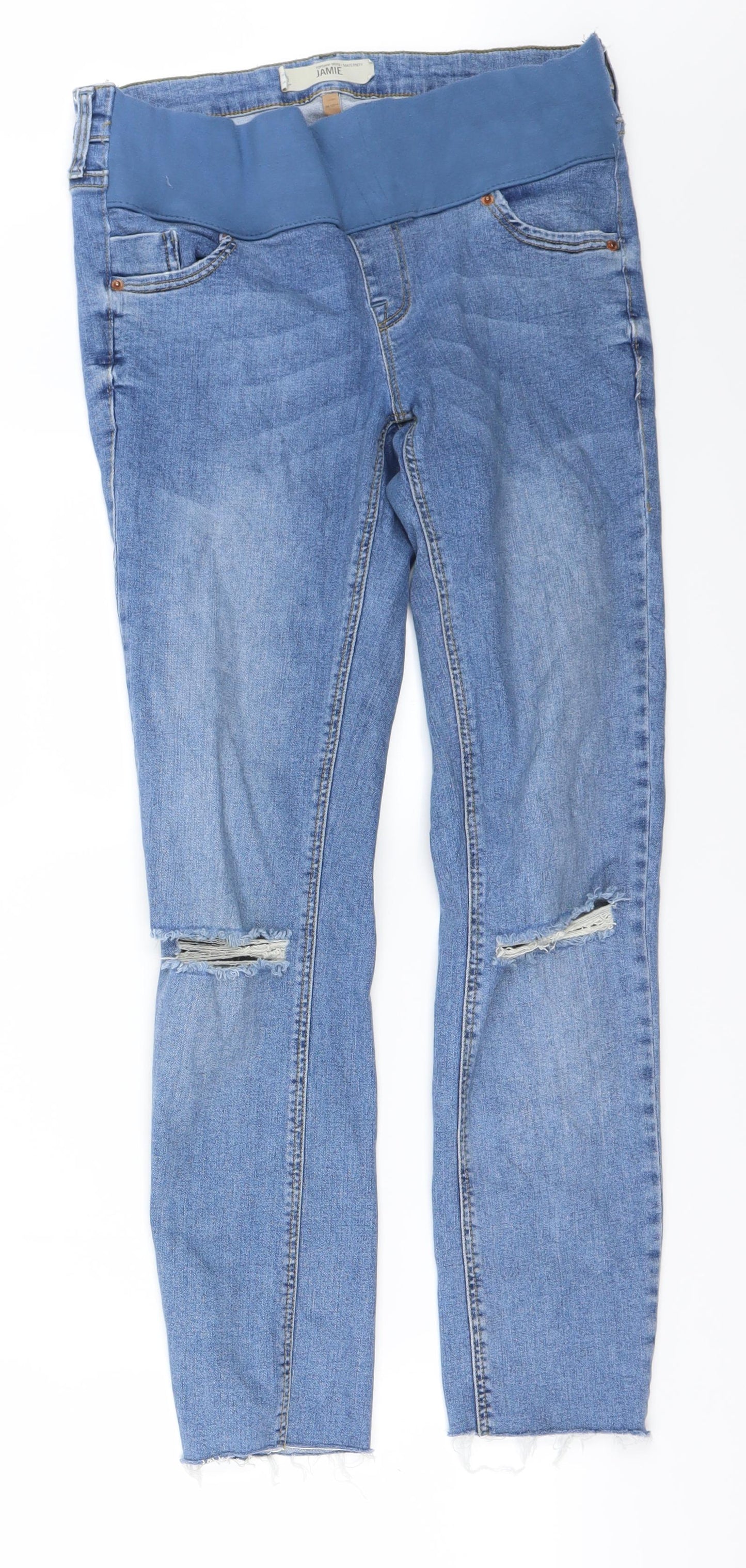 Topshop Womens Blue   Skinny Jeans Size 8 L31 in