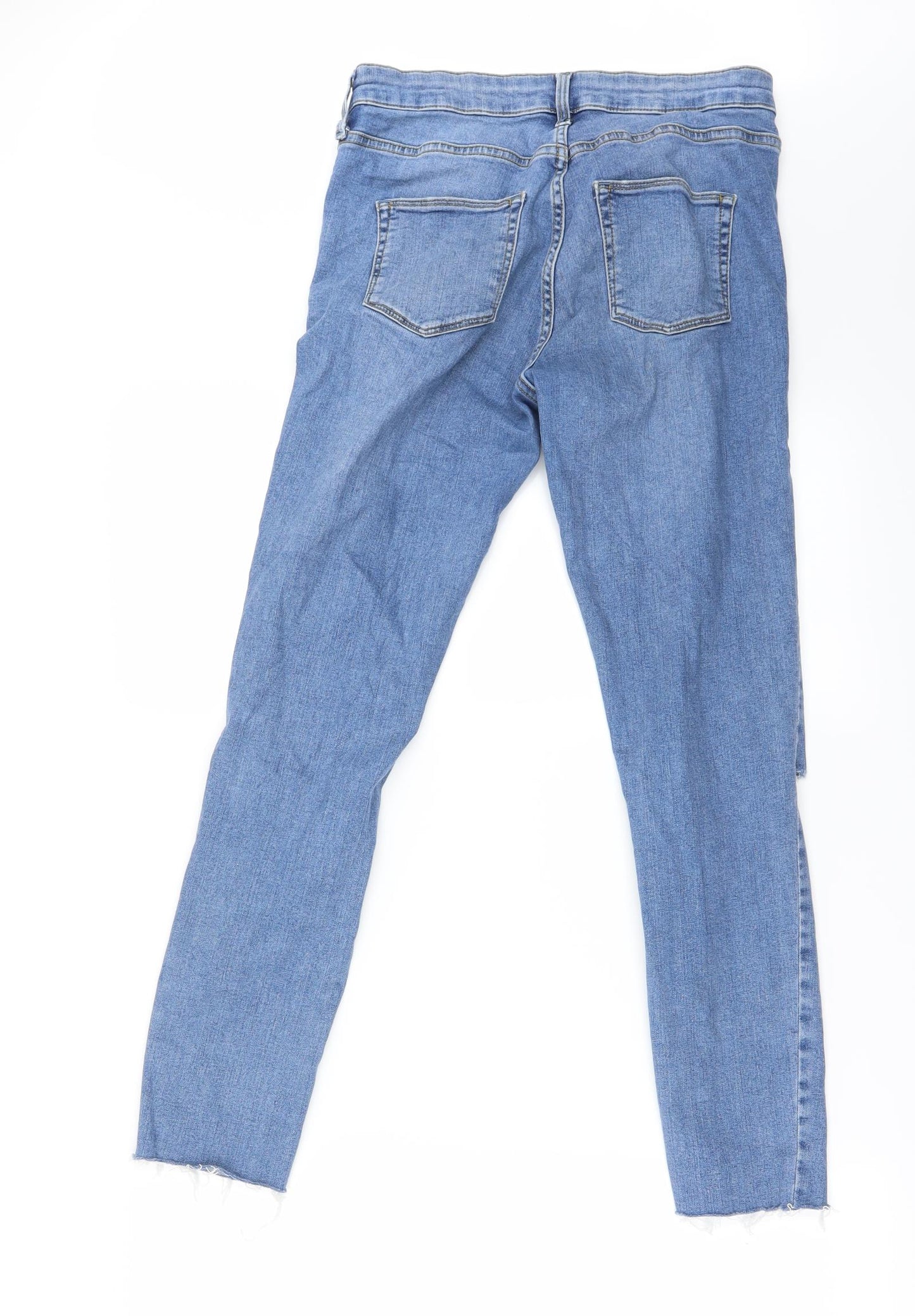 Topshop Womens Blue   Skinny Jeans Size 8 L31 in