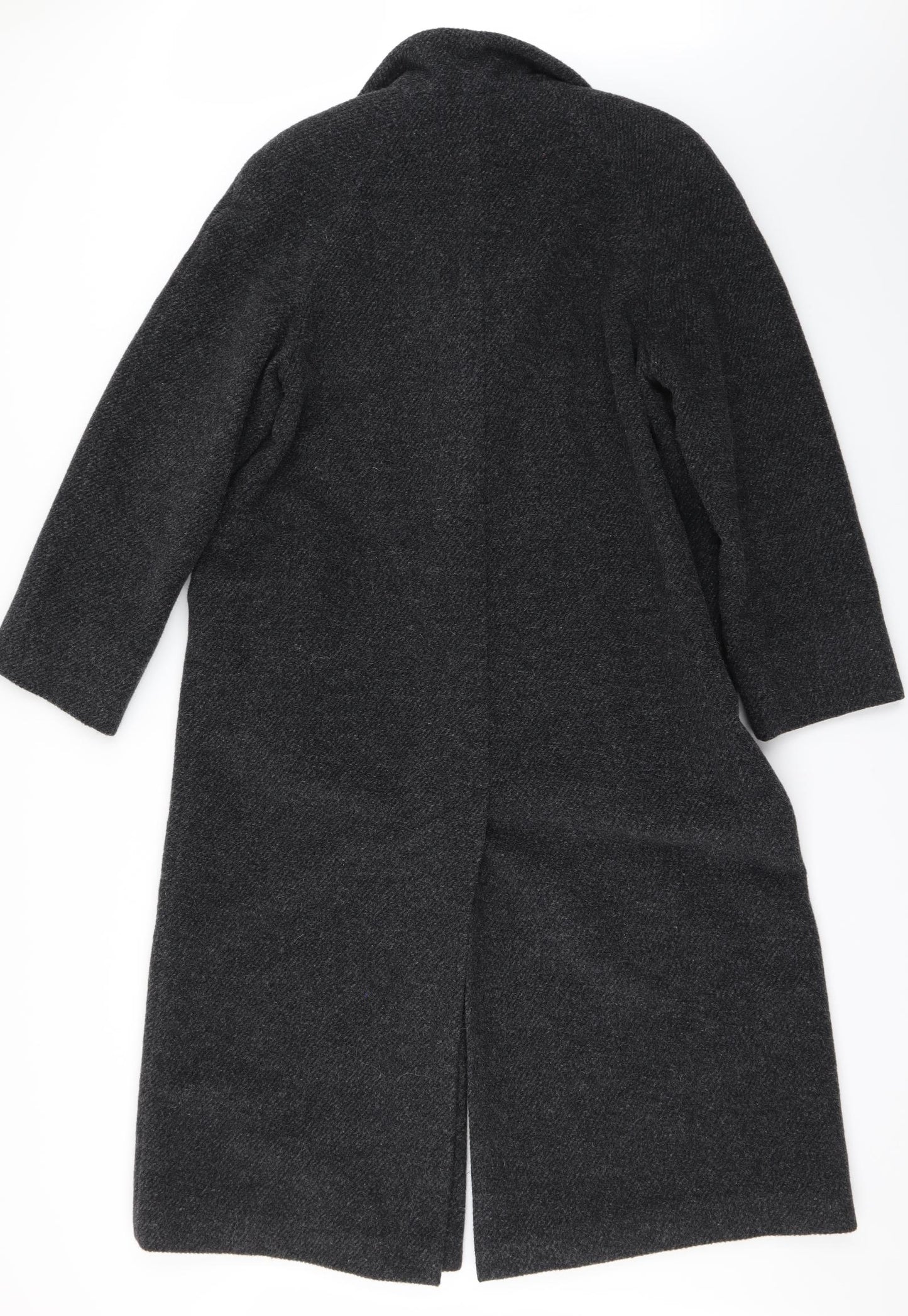 Preworn Womens Grey   Trench Coat Coat Size 10
