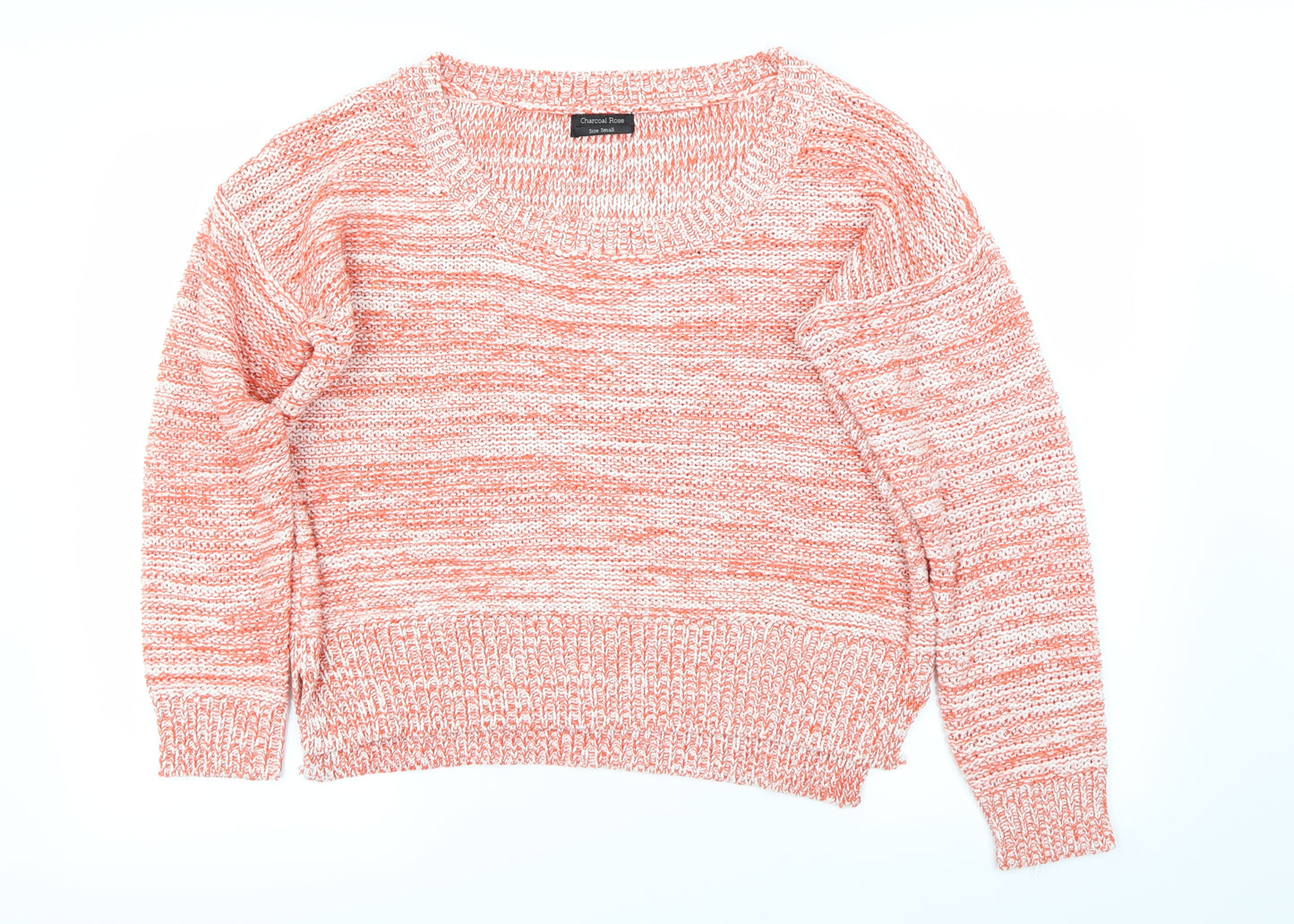 Charcoal rose Womens Orange   Pullover Jumper Size S