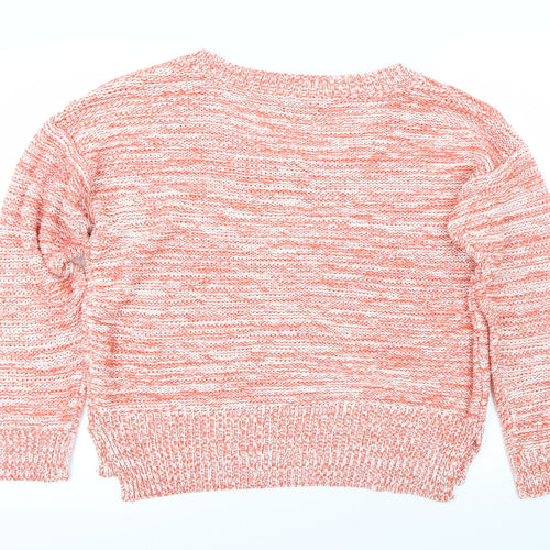 Charcoal rose Womens Orange   Pullover Jumper Size S
