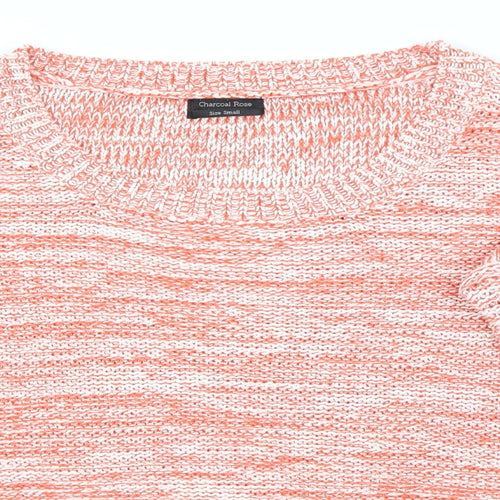 Charcoal rose Womens Orange   Pullover Jumper Size S