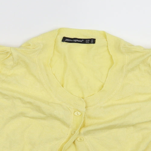 Atmosphere Womens Yellow   Cardigan Jumper Size 10