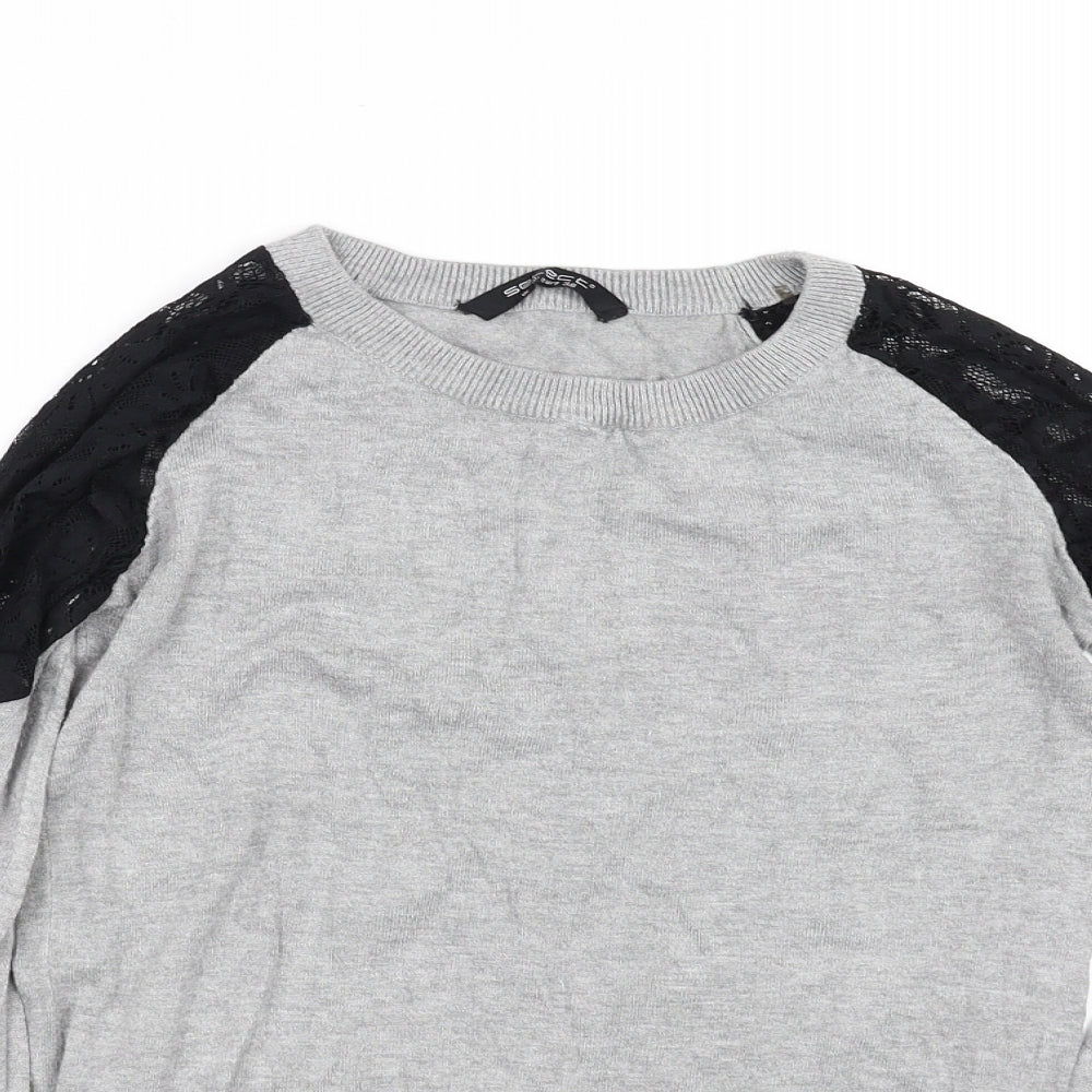 Select Womens Grey   Basic T-Shirt Size 10