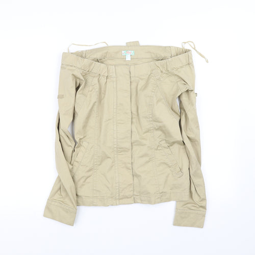 Ming Womens Beige   Bomber Jacket Jacket Size L