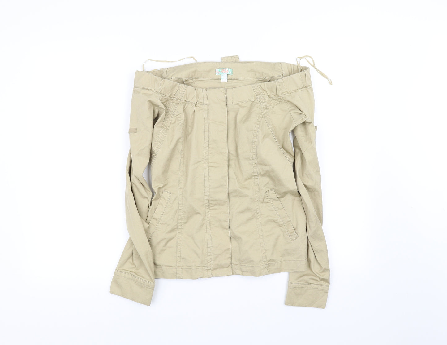 Ming Womens Beige   Bomber Jacket Jacket Size L