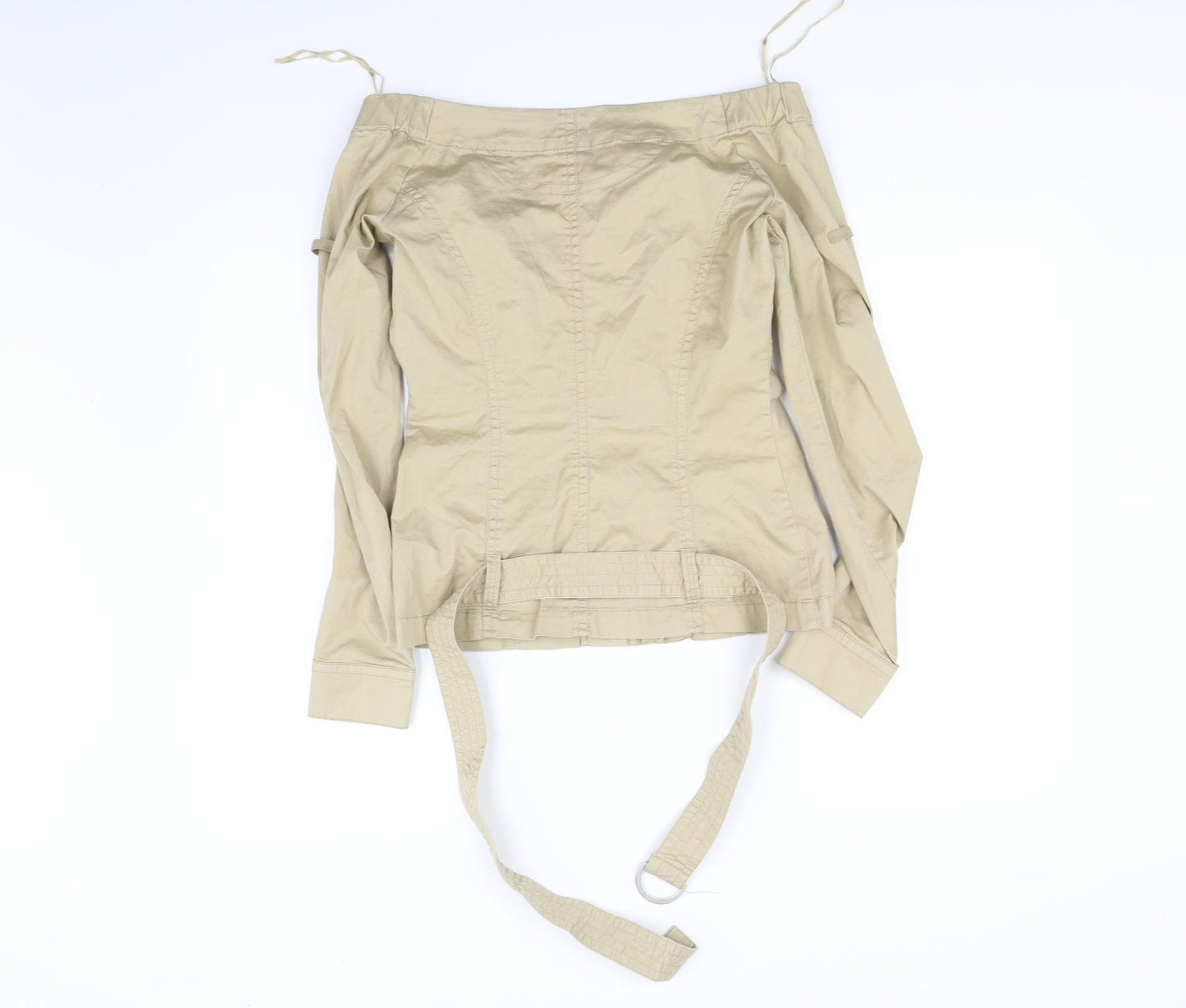 Ming Womens Beige   Bomber Jacket Jacket Size L