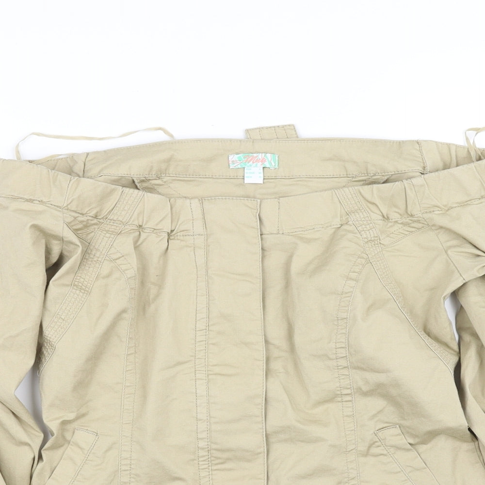 Ming Womens Beige   Bomber Jacket Jacket Size L