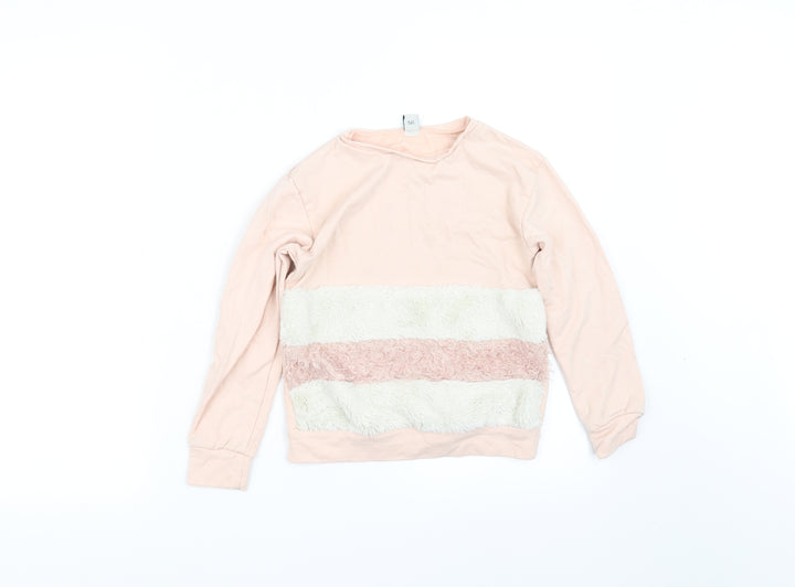Tu  Girls Beige   Pullover Sweatshirt Size 8 Years