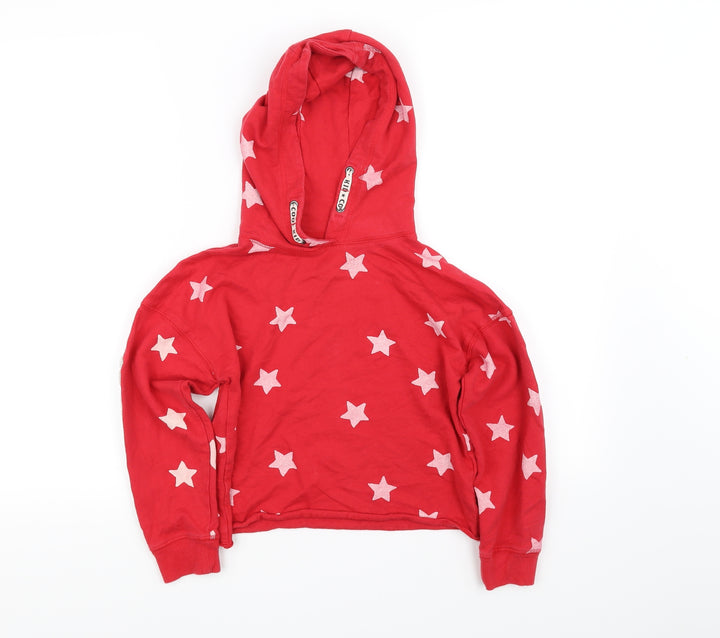 I Love Girlswear Girls Red Pullover Hoodie Size 8 Years