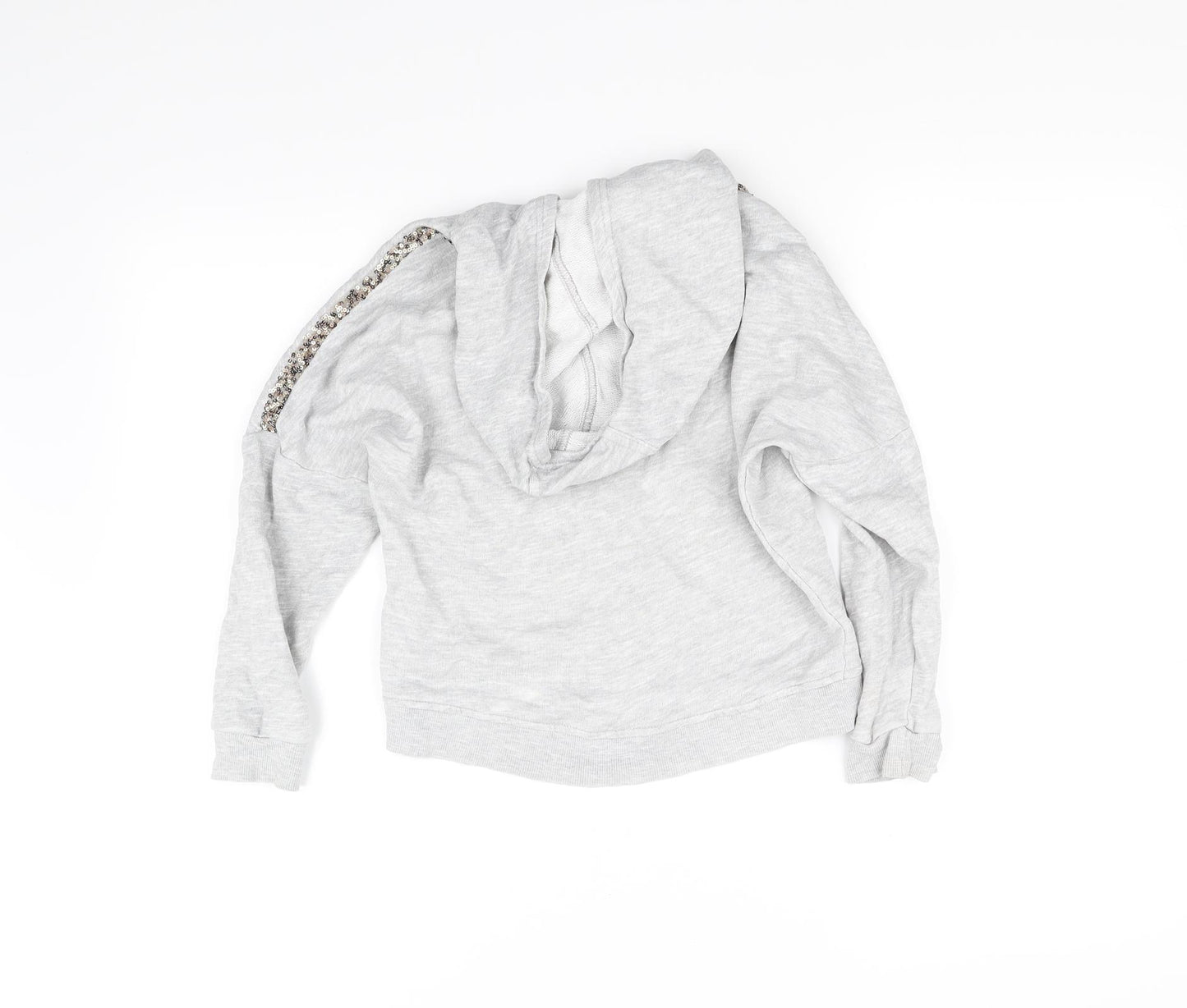 NEXT Girls Grey   Full Zip Hoodie Size 8 Years