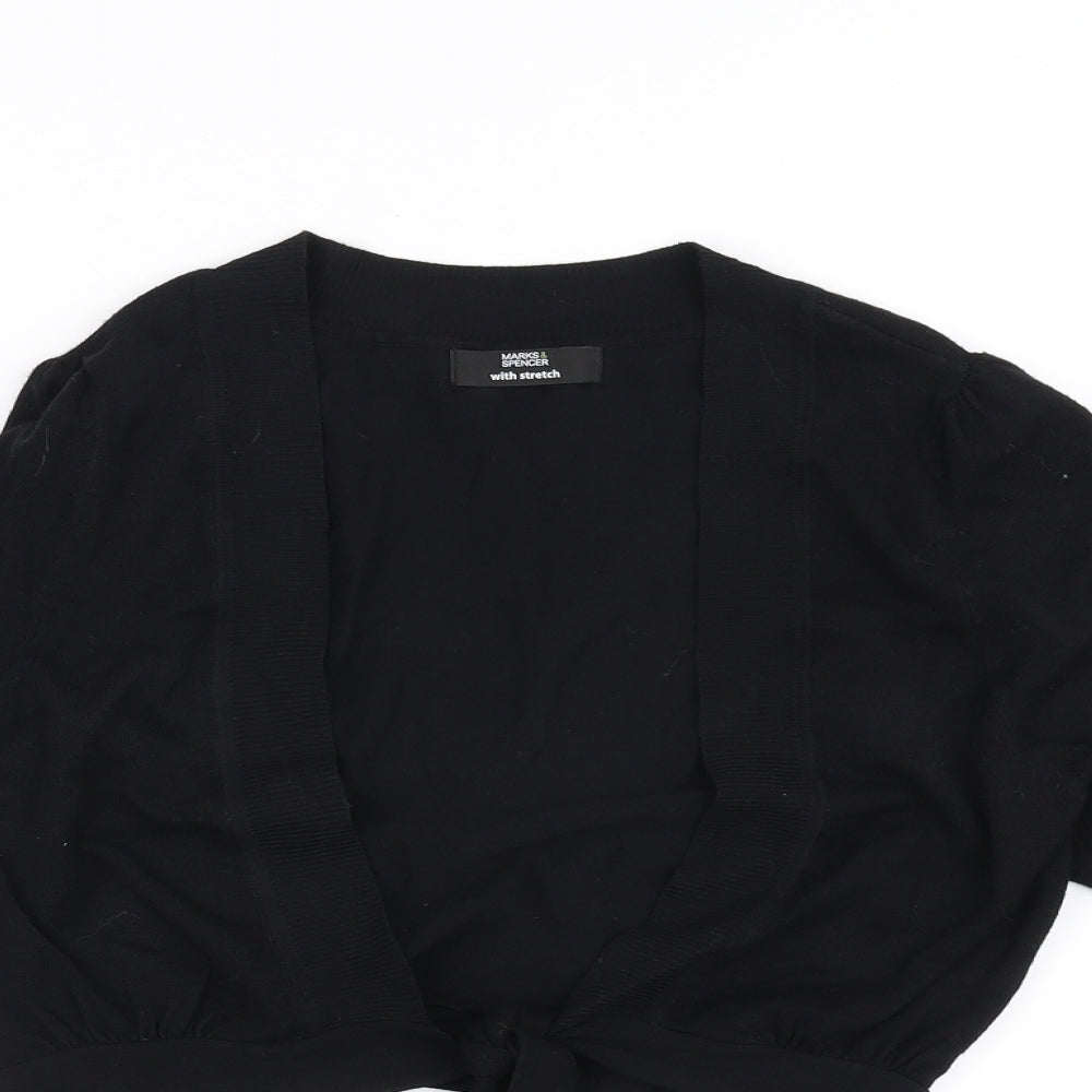 Marks and Spencer Womens Black   Basic Blouse Size 8