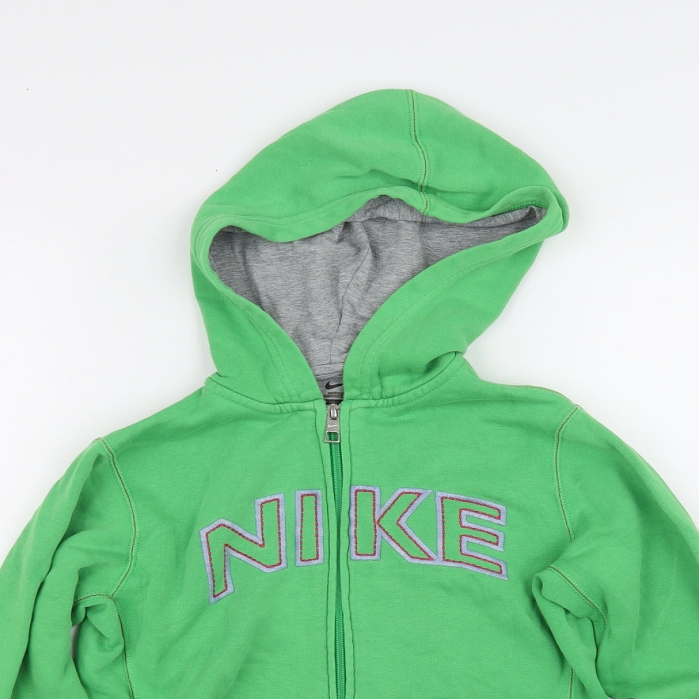 Nike Boys Green   Full Zip Hoodie Size M