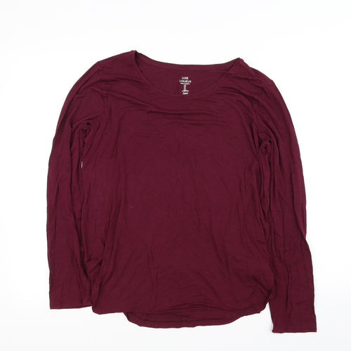 luxe luxueux Womens Red   Basic T-Shirt Size L