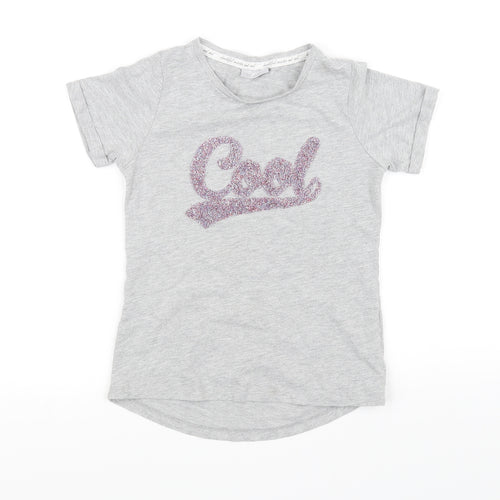 I Love Girlswear Girls Grey   Basic T-Shirt Size 8 Years