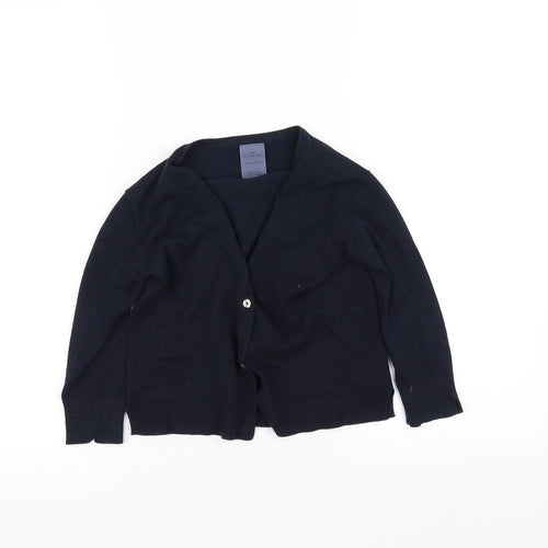 Zara Girls Blue   Cardigan Jumper Size 5 Years