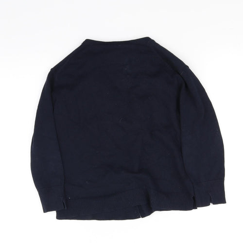 Zara Girls Blue   Cardigan Jumper Size 5 Years