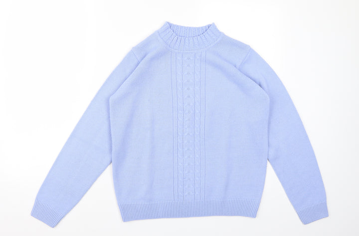Isle Womens Purple   Pullover Jumper Size S