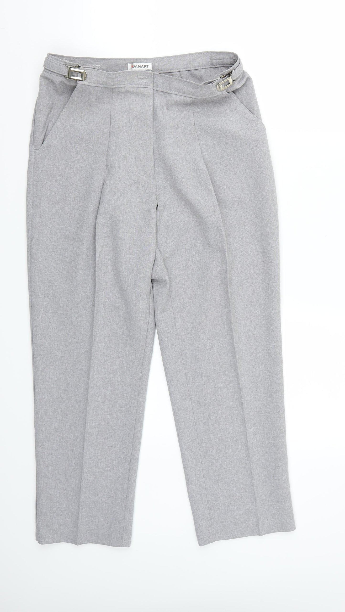Damart Womens Grey   Trousers  Size 8 L25 in