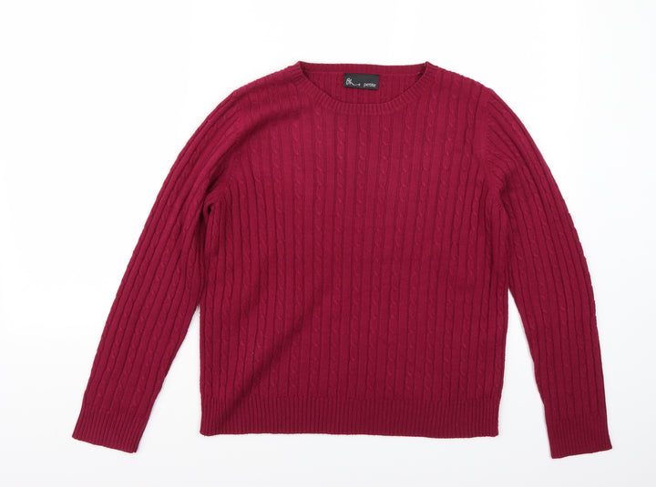 BHS Womens Purple Pullover Jumper Size 12