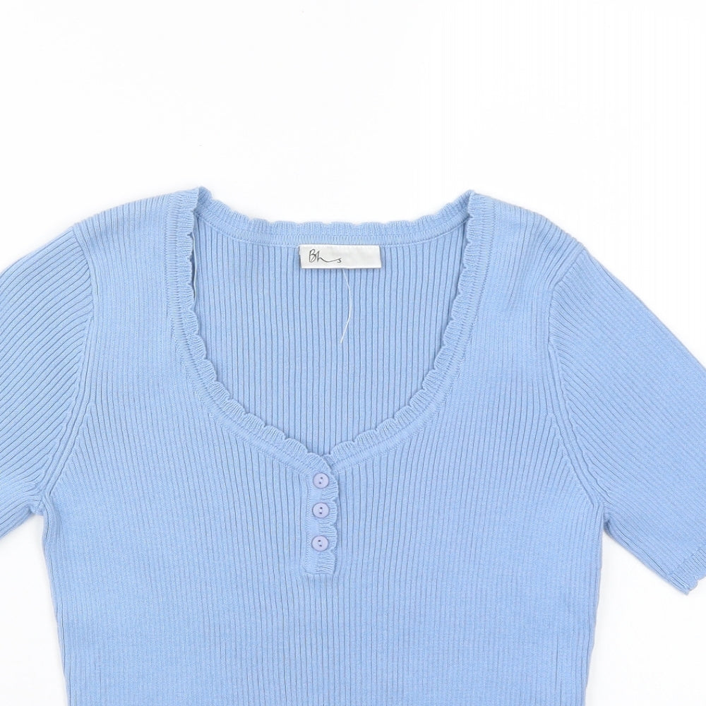 BHS Womens Blue   Basic T-Shirt Size 12