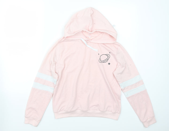 Preworn Womens Pink   Pullover Hoodie Size S