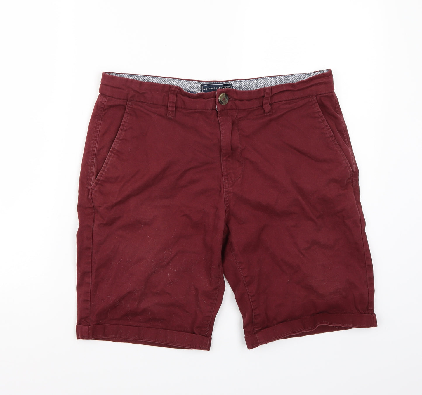 F&F Mens Purple   Chino Shorts Size 34