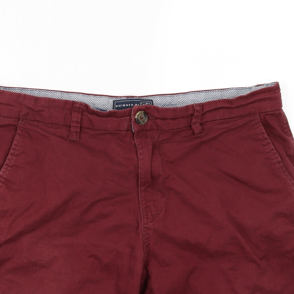 F&F Mens Purple   Chino Shorts Size 34