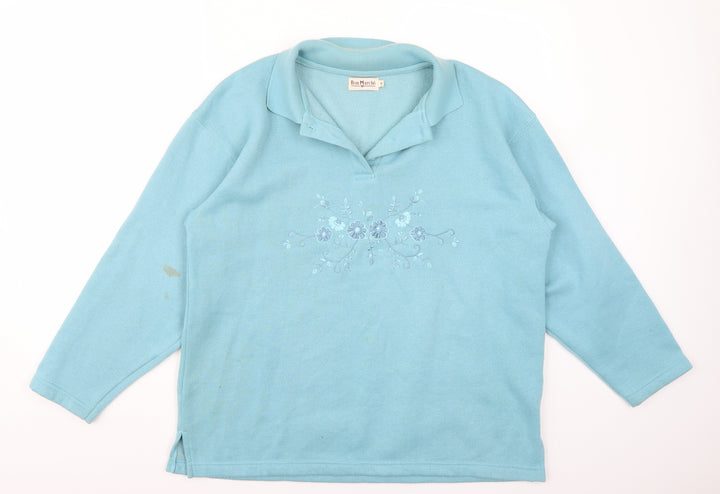 Bonmarché Womens Blue   Pullover Jumper Size S