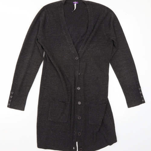 BHS Womens Grey   Cardigan Jumper Size 10