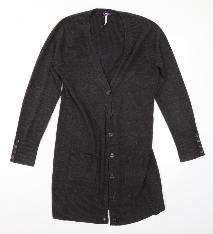 BHS Womens Grey Cardigan Jumper Size 10