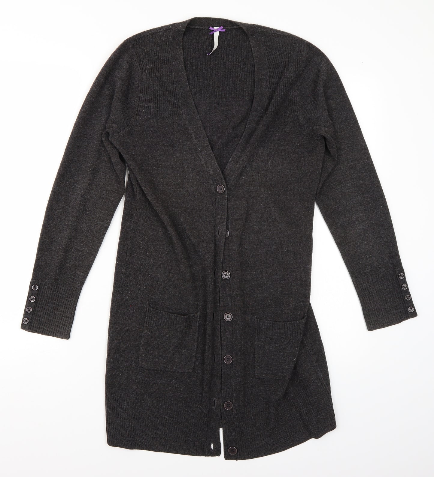 BHS Womens Grey   Cardigan Jumper Size 10