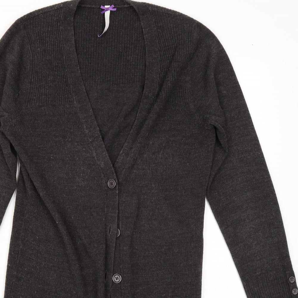 BHS Womens Grey   Cardigan Jumper Size 10