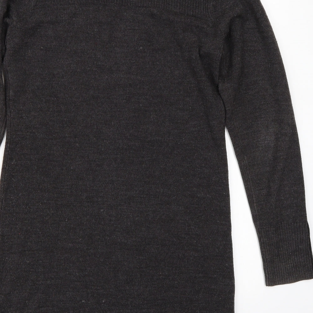 BHS Womens Grey   Cardigan Jumper Size 10