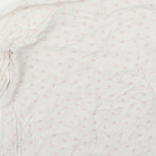 The little white company Girls White   Basic T-Shirt Size 7-8 Years