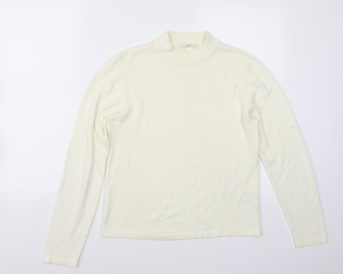 Marks and Spencer Womens White   Pullover Jumper Size 14