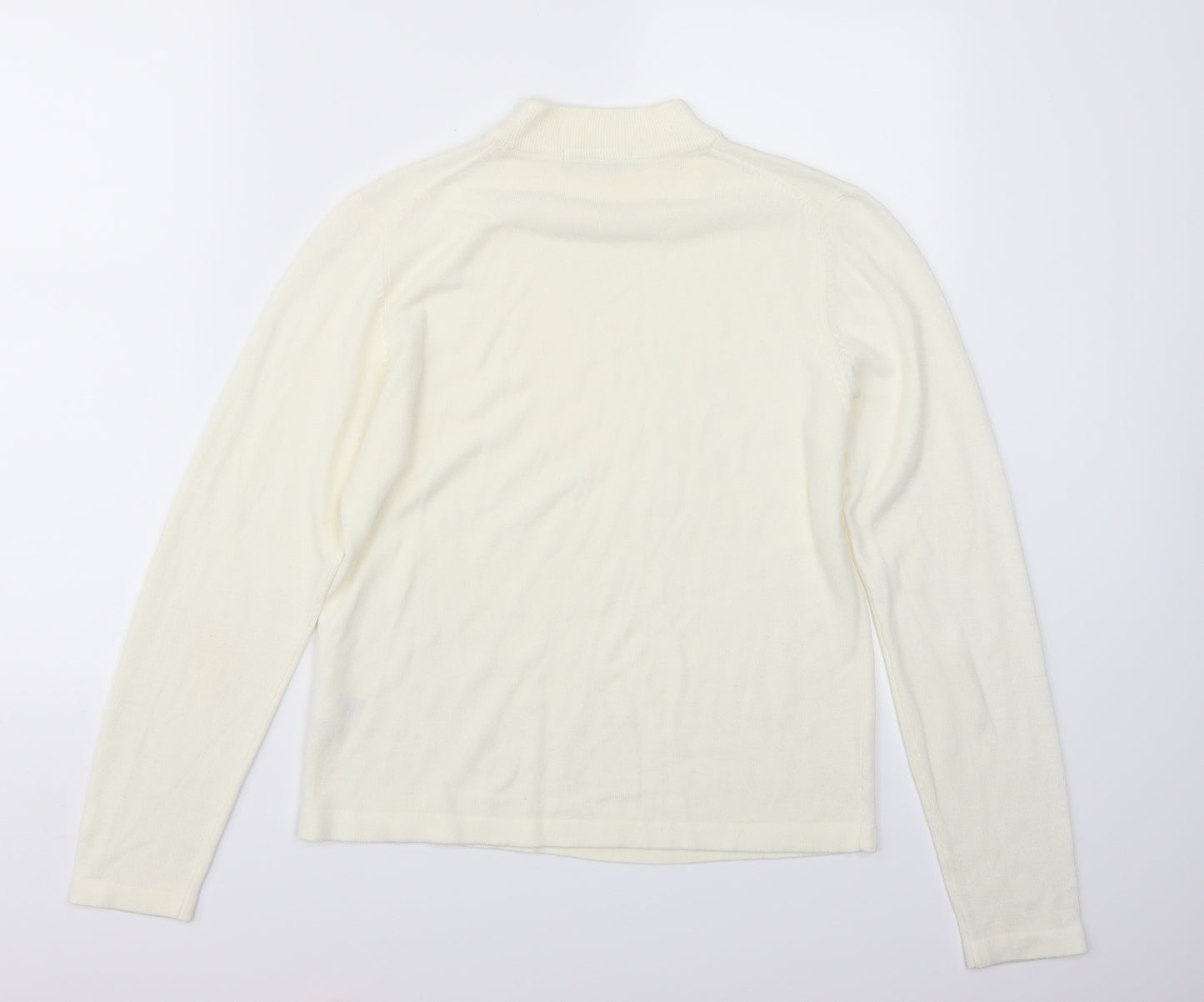 Marks and Spencer Womens White   Pullover Jumper Size 14