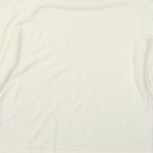 Marks and Spencer Womens White   Pullover Jumper Size 14