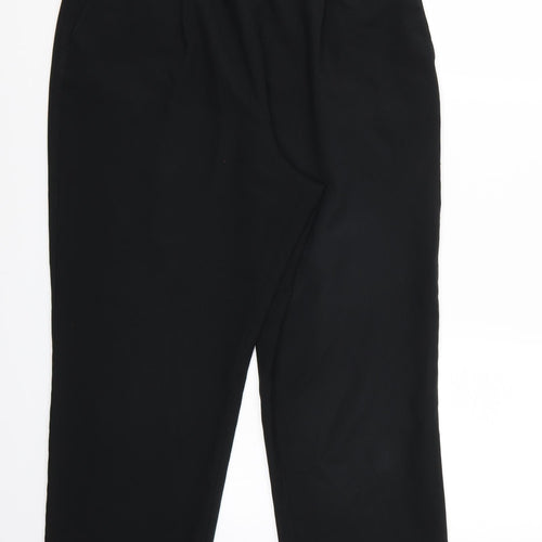 BHS Womens Black   Cropped Trousers Size 16 L24 in