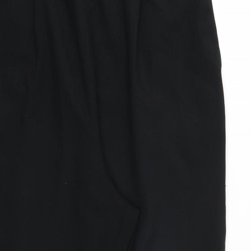 BHS Womens Black   Cropped Trousers Size 16 L24 in