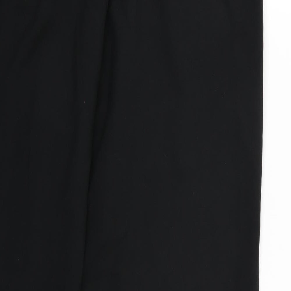 BHS Womens Black   Cropped Trousers Size 16 L24 in