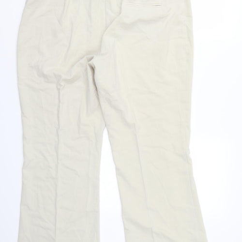 Marks and Spencer Womens Beige   Trousers  Size 18 L26 in