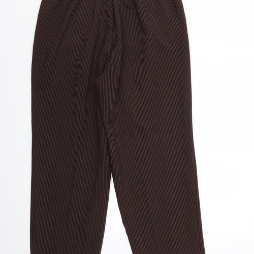 bm Collection Womens Brown   Cropped Trousers Size 12 L27 in