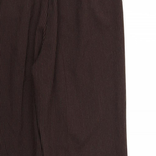 bm Collection Womens Brown   Cropped Trousers Size 12 L27 in